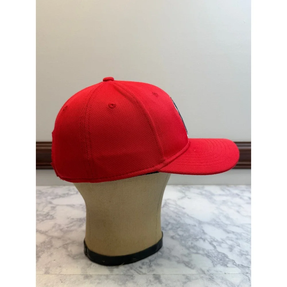 OC Sports Los Angeles Angels Youth Baseball Hat Red Team MLB Mesh Cap Logo